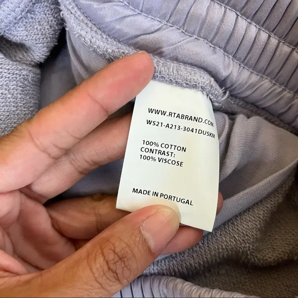 RtA Edgar Sweat Shorts in Dusk Mauve